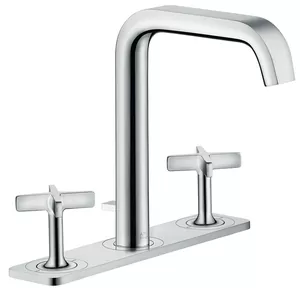 Смеситель Axor 36116000 для умывальника, излив 165мм, 3 отверстия, двухзахватный,хром