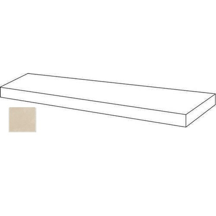 Atlas Concorde Russia Rinascente Resin 620070002741 Cream Scalino Angolare Dx 33x120 матовая