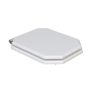 Сиденье для унитаза Caprigo Tempo с микролифтом, дерево, морилка белая/хром KFm-47C-B231