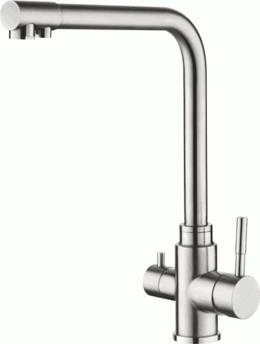 Смеситель Ledeme для кухни, с каналом для фильтрованной воды, нерж.сталь L4355-3