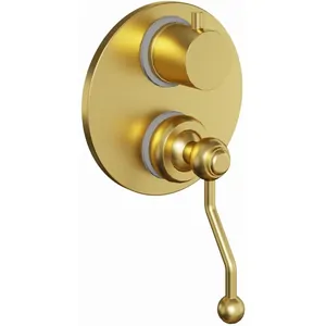 Смеситель для ванны/душа Paini однозахватный, встраиваемый, золото брашированное 88PJ6911