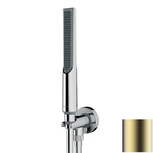 Душевой комплект Bossini SLIM CE3003C043 лейка-стик, шланг, подключ. с держателем, сат. золото