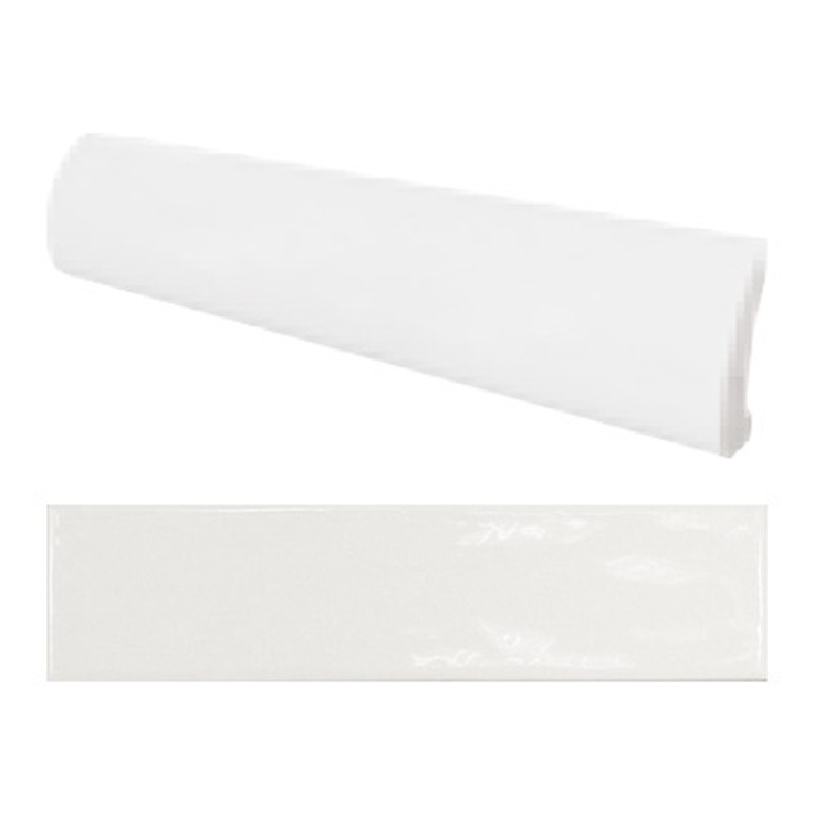 Equipe Cottage 23129 Pencil Bullnose White Matt 3x15 матовая