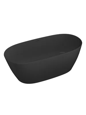 Ванна отдельностоящая Salini (1850х900х605) иск.камень, S-Stone, черный матовый 102529MF