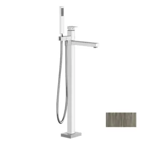 Смеситель Gessi Rettangolo 24961.149 для ванны/душа, напольный, внешняя часть, никель