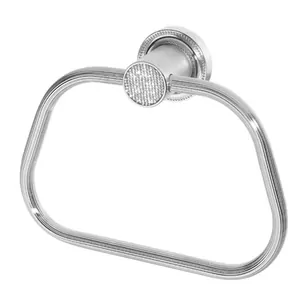 Полотенцедержатель-кольцо Boheme 10925-CR настенный, цвет: хром