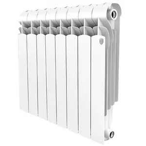 Радиатор алюминиевый ROYAL THERMO 500 2.0 ВШГ:585х647х100, 1500 Вт, 8 секций, белый