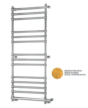 Полотенцесушитель электрический Margaroli Sole 564-14 (1309х470) бронза, 200Вт, 5644714OBNB