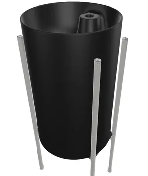 Раковина AeT 360х360х580 с отверстием под смеситель, черная матовая L807T0R1VL105