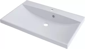Раковина Aquanet 75 750х480 мм, литьевой мрамор, белая 281221