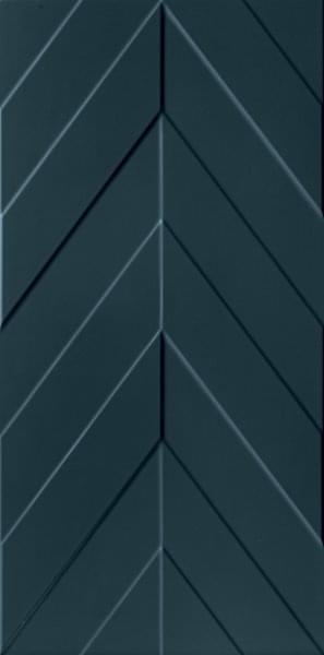декор 4D Chevron Deep Blue Matt Rett 40x80