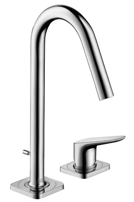 Смеситель Axor 34132 для умывальника однозахватный на 2 отверстия, д/к, излив 135 мм,хром