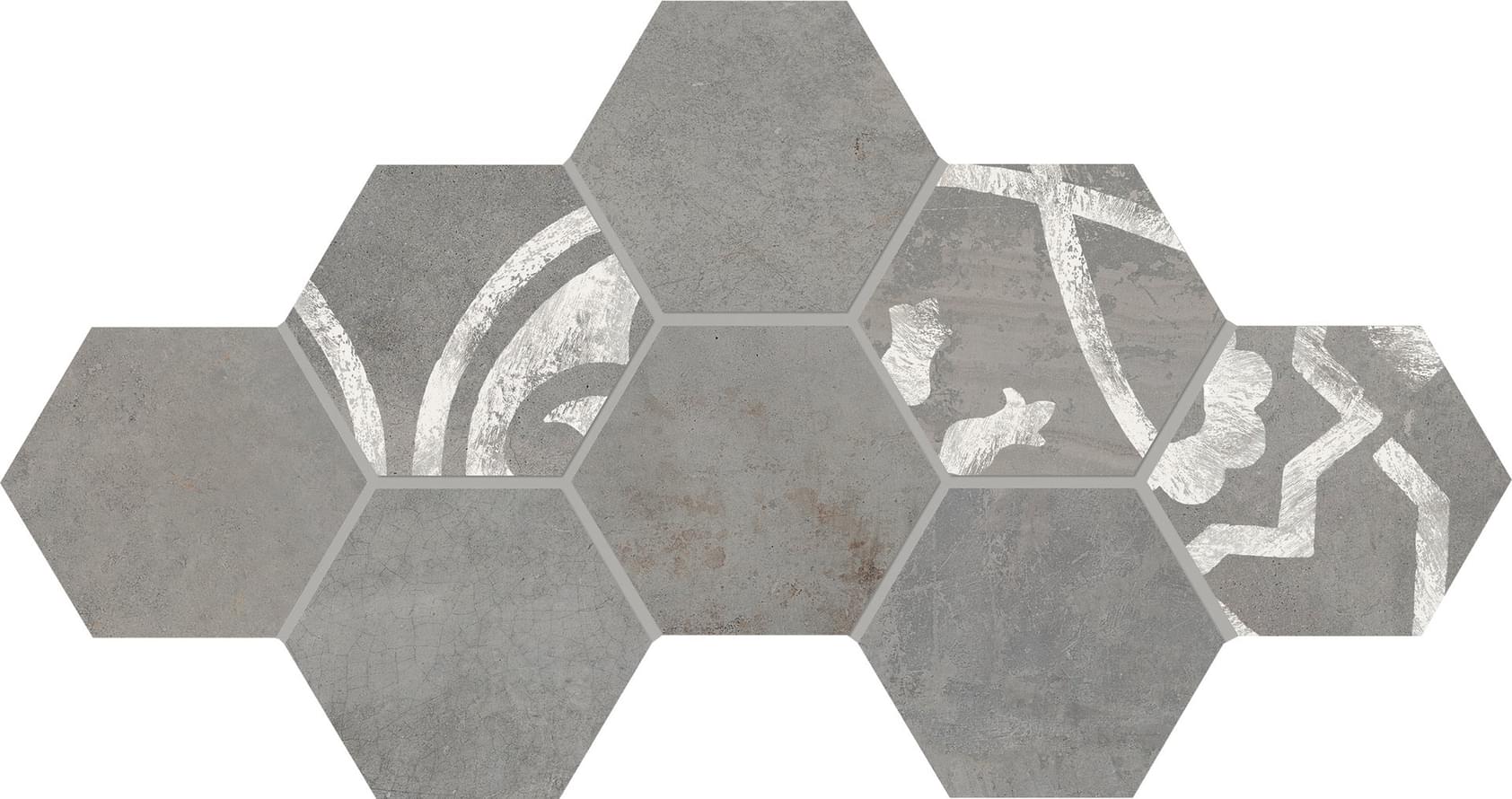 декор In Essence Esagona Grigio 19.6x22.6