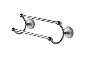 Полотенцедержатель двойной DEVON&DEVON DOR412CR хром/белый