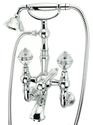 Смеситель для ванны/душа Migliore настенный, хром/ручки Swarovski ML.CRS-3702.CR