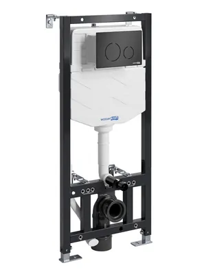 Инсталляция для унитаза WasserKRAFT с клавишей смыва, черный матовый 10TLT.010.ME.MB02
