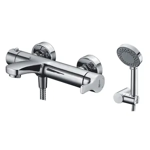 Смеситель для ванны/душа WasserKRAFT 4801 настенный, однозахватный, душ. гарнитур, хром