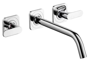 Смеситель Axor 34315000 для умывальника двухзахватный (рычаг) на 3 отверстия, излив 226мм