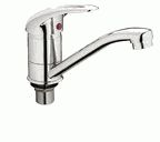 Смеситель Ledeme Н02-В для кухни, поворотный, однозахватный, хром L4902-B