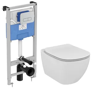 Инсталляция Ideal Standard ProSys 120P кл хром + Унитаз AquaBlade + сиденье микролифт P386801