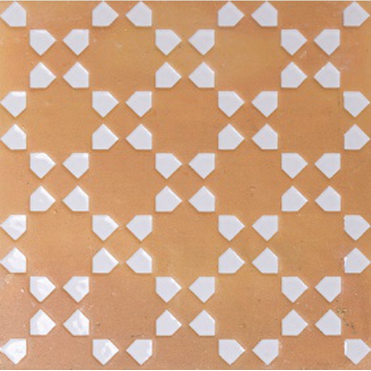 WOW Bejmat 125059 Tan White 15x15 глянцевая