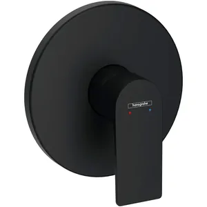 Смеситель для душа Hansgrohe E 72668670 однозахватный, встраиваемый, матовый черный