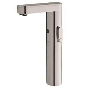 Смеситель для раковины Presto Soo антивандальн,бесконтакт,высокий,питание от аккумулят,хром 56201