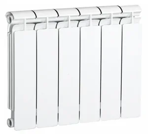 Радиатор биметаллический GLOBAL 350, 6 секций ВШГ:418х480х80 714 Ватт, белый