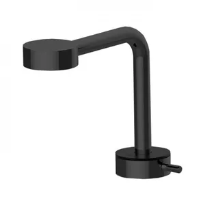 Смеситель для раковины CISAL одозахватный, с донным клапаном, черный матовый SM00071040