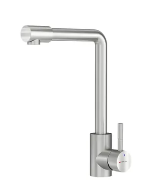 Смеситель для кухни AM.PM F85B05011 однозахватный, L-образный поворотный излив, сатин