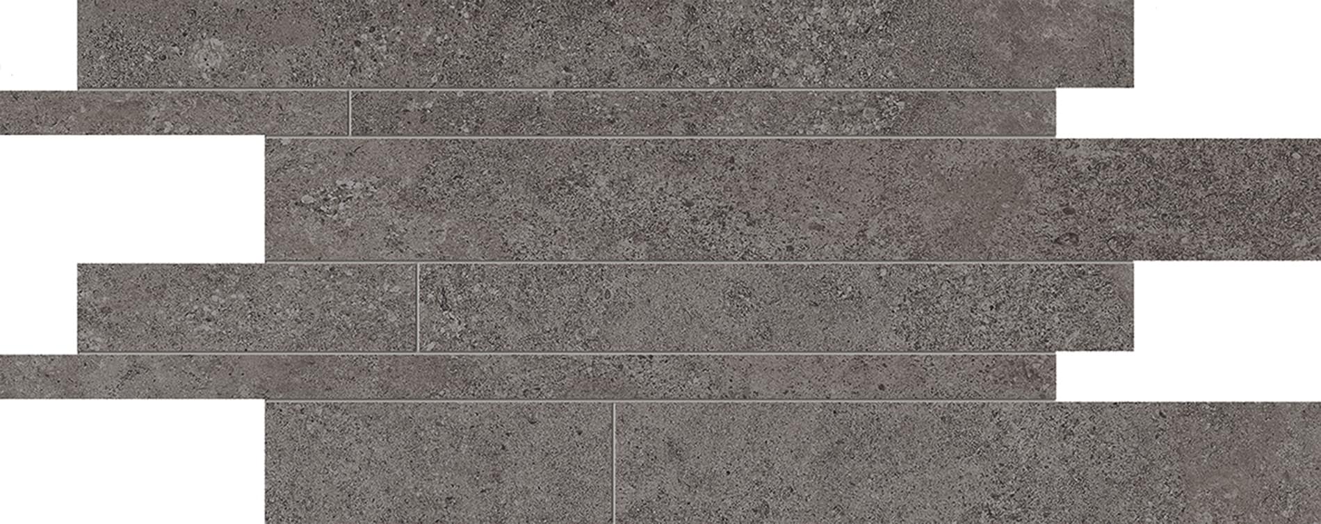 мозаика Landscape Listelli Sfalsati Antracite Silktech 30x60
