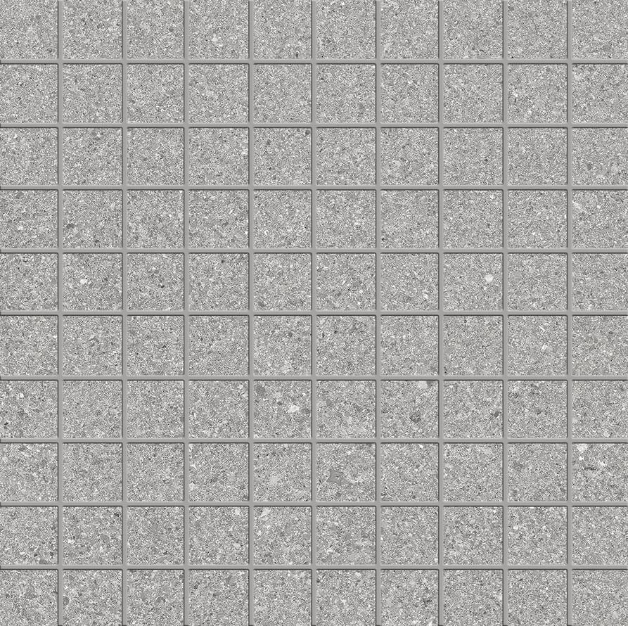 мозаика Grain Stone Mosaico 3x3 Fine Grain Grey Lappato 30x30