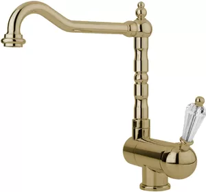 Смеситель CEZARES -LLPM2-02-Sw для кухни, однорычажный, бронза/ручка Swarovski