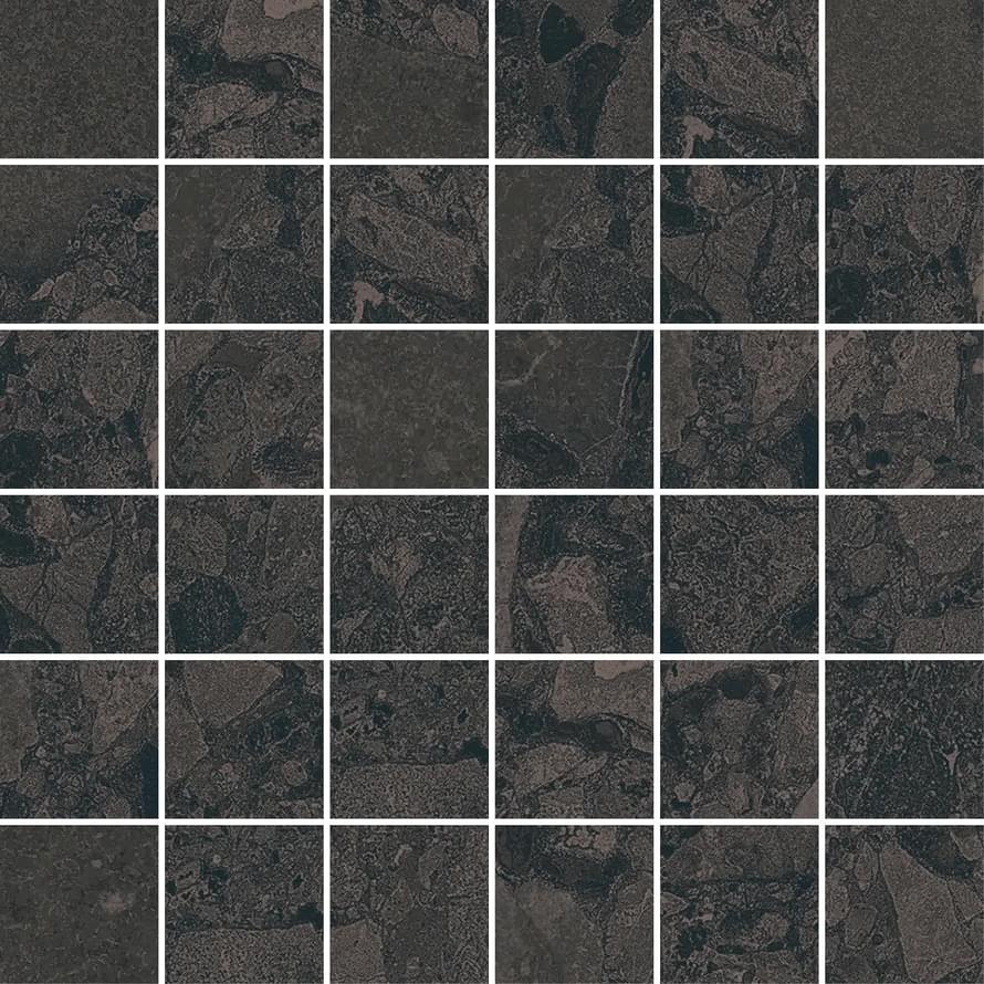 мозаика Black And Cream Black Mosaic Space 30x30