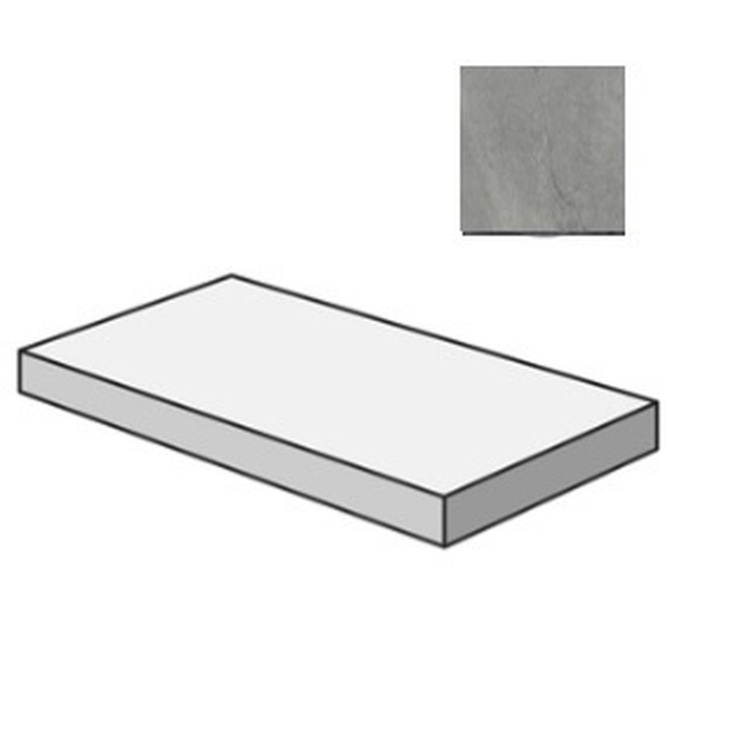 Sant Agostino Bergstone CSAGSBDA12 Gradone Angolare Sx Dark 33x120 матовая