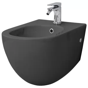 Биде подвесное ArtCeram 360х520 перелив, отв. под смеситель, оливковый серый FLB001 15 00