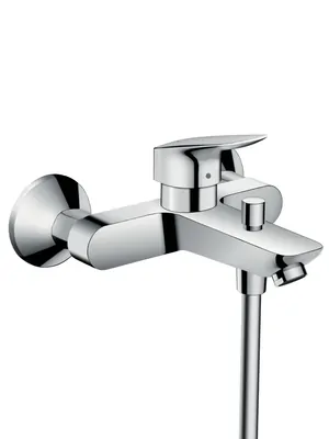 Смеситель Hansgrohe 71400000 для ванны/душа, настенный, однозахватный, излив 194мм