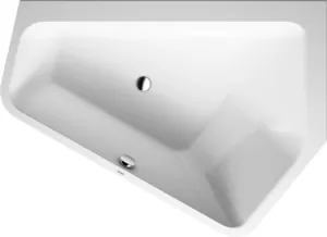 Ванна акриловая Duravit 1770х1300 правая, двойной наклон, бесшовная панель 700395000000000