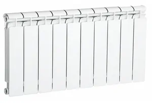 Радиатор биметаллический GLOBAL 350, 10 секций ВШГ:418х800х80 1190 Ватт, белый
