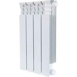 Радиатор STOUT 500 4 секции, биметаллический, нижнее правое подключение, белый SRB-0320-050004