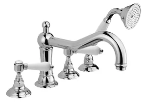 Смеситель Nicolazzi на борт ванны четырехсекционный, хром 1449CR78