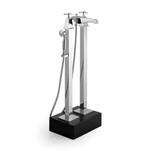 Смеситель для ванны напольный Devon&Devon 2235CR с ножками, лейкой и шлангом, цвет: хром