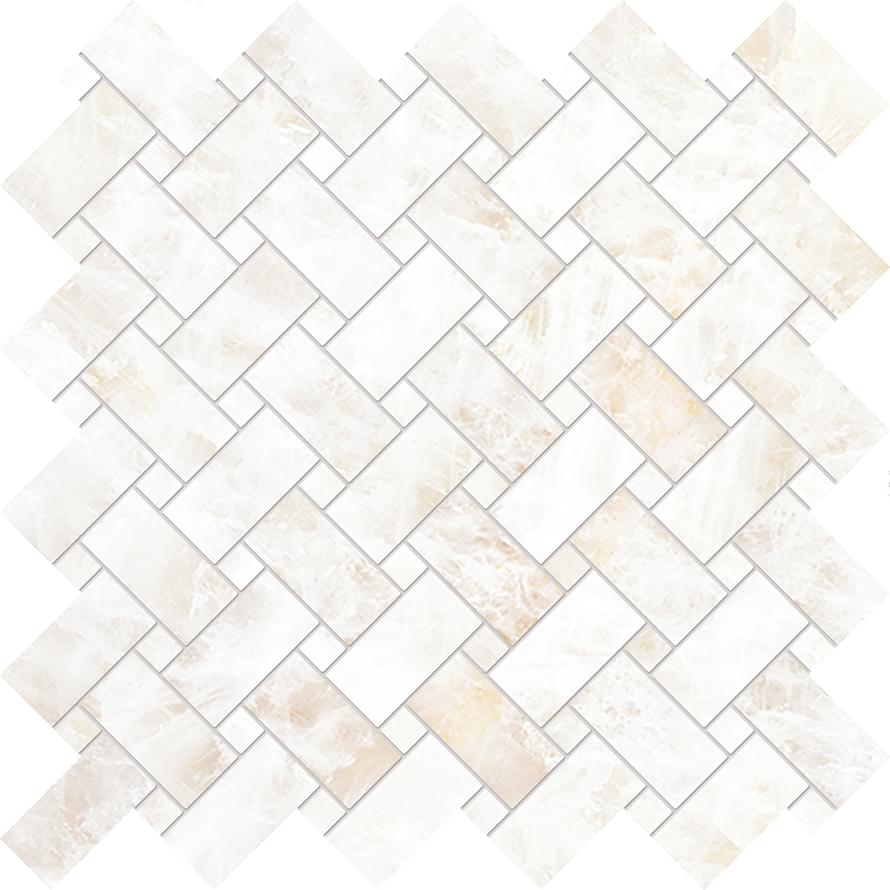 мозаика Tele Di Marmo Precious Intrecci Crystal White Lappato 30x30