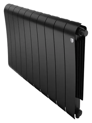 Радиатор биметаллический 10 секций ROYAL THERMO VR80 нижнее подкл, 1720 Вт Noir Sable
