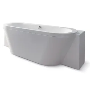 Ванна Gruppo Treesse V8181 1800х700х640 CrystalTech, прямоуг./овал, каркас, слив-перелив