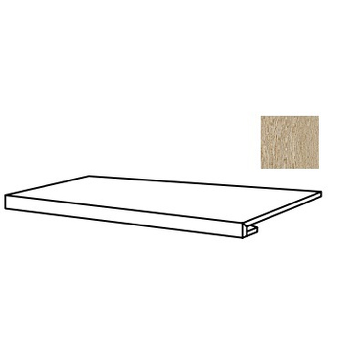 Ragno Marazzi Ossimori R9VX Avorio Extra Matt Gradone 32,5x120 матовая