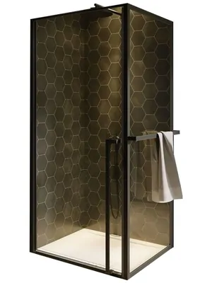 Уголок душевой RIHO LUCID GD201 BLACK (1000х800х2000) GD210B080