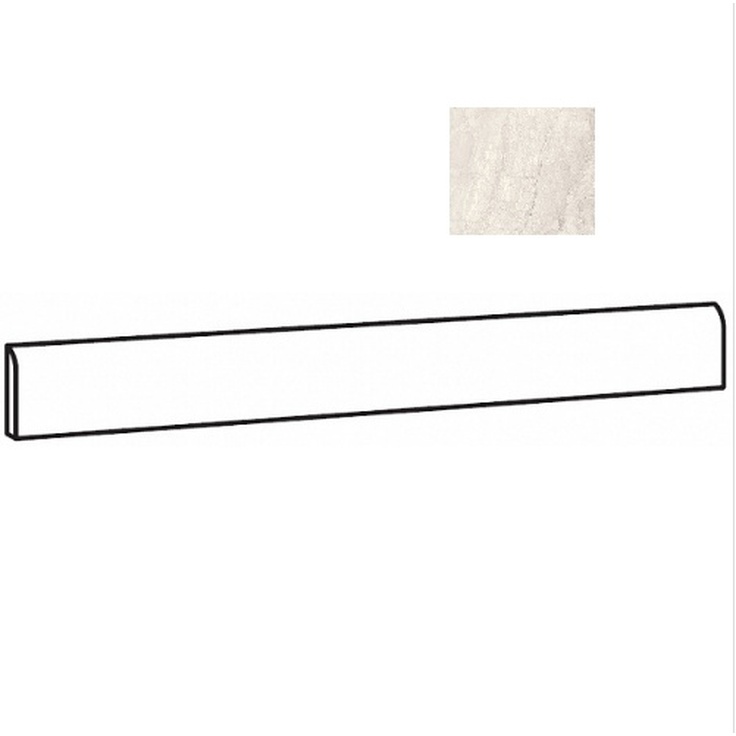 Sant Agostino Mystic CSABMYIV60 Battiscopa 60 Ivory Nat 7,3x60 матовая