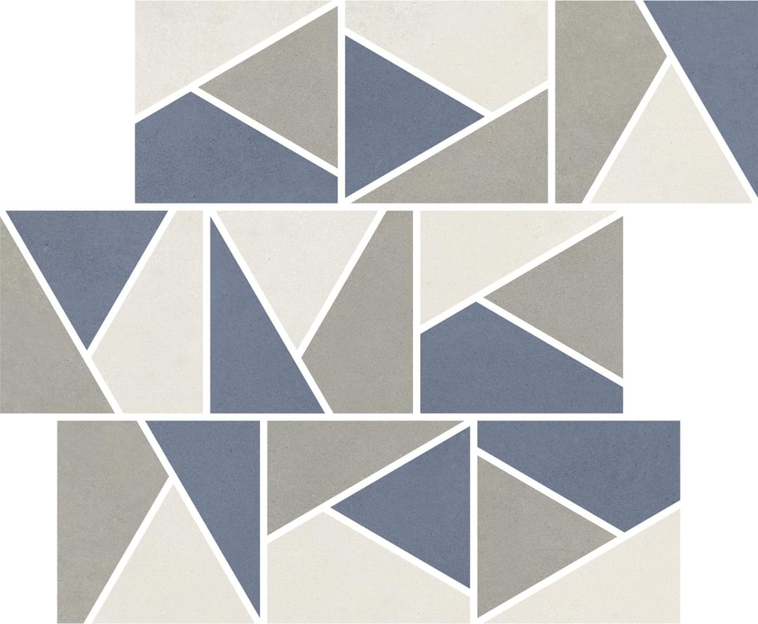 мозаика Nuances Mosaico Triangoli Mix Freddo 2 Strideup 30x30
