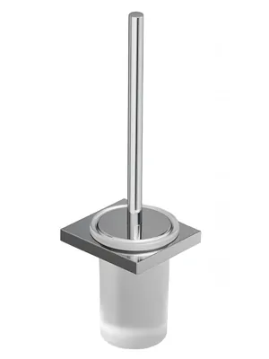 Ершик для унитаза KLUDI- настенный, хром/белое матовое стекло 3197405